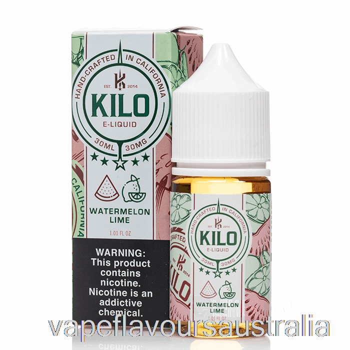 Vape Nicotine Australia Watermelon Lime - Kilo Revival Salts - 30mL 30mg